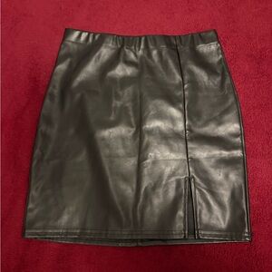 Black Leather Skirt